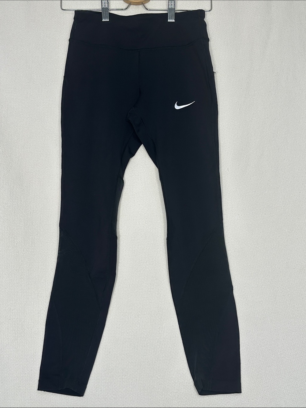 Nike Black Women’s Performance Leggings with White Swoosh